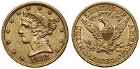 5 dolarów 1883, Filadelfia, typ Liberty with Cor
