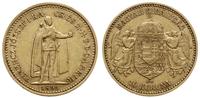10 koron 1892 KB, Krzemnica, złoto 3.38 g, próby