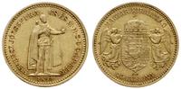 10 koron 1892 KB, Krzemnica, złoto 3.37 g, próby