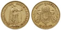 10 koron 1898 KB, Krzemnica, złoto 3.38 g, próby