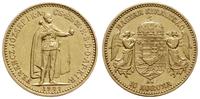 10 koron 1901 KB, Krzemnica, złoto 3.37 g, próby