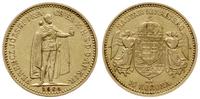 10 koron 1904 KB, Krzemnica, złoto 3.37 g, próby