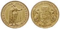 10 koron 1910 KB, Krzemnica, złoto 3.37 g, próby