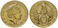 100 funtów 2017, Londyn, Gryf Edward III, złoto 
