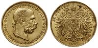 20 koron 1897, Wiedeń, złoto próby 900, 6.77 g, 