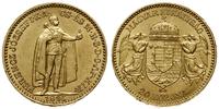 20 koron 1895 KB, Krzemnica, złoto próby 900, 6.