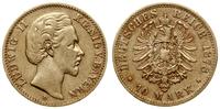 10 marek 1878 D, Monachium, złoto 3.91 g, próby 