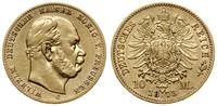 10 marek 1873 C, Frankfurt, złoto 3.89 g, próby 