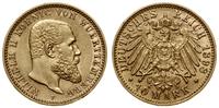 10 marek 1898 F, Stuttgart, złoto 3.95 g, próby 