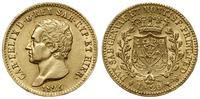 20 lirów 1826 L, Turyn, złoto 6.44 g, próby 900,