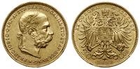 20 koron 1895, Wiedeń, głowa w wieńcu laurowym, 