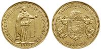 10 koron 1911 KB, Krzemnica, złoto 3.37 g, próby
