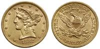 5 dolarów 1882, Filadelfia, typ Liberty with Cor
