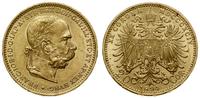 20 koron 1896, Wiedeń, złoto, 6.77 g, próby 900,