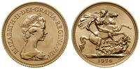 1 funt 1974, Londyn, złoto, 7.99 g, próby 916.7,