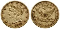 5 dolarów 1881, Filadelfia, Half Eagle, z motto 