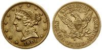 5 dolarów 1901 S, San Francisco, Half Eagle, z m