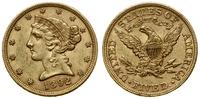 5 dolarów 1892, Filadelfia, Half Eagle, z motto 