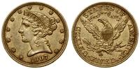 5 dolarów 1907 D, Denver, Half Eagle, z motto na