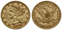 5 dolarów 1882, Filadelfia, Half Eagle, z motto 