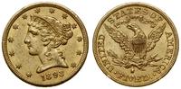 5 dolarów 1893 S, San Francisco, Half Eagle, z m