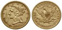 5 dolarów 1881, Filadelfia, Half Eagle, z motto 
