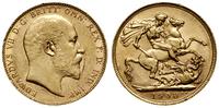 1 funt (sovereign) 1908 P, Perth, złoto 7.98 g, 