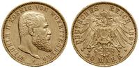 20 marek 1897 F, Stuttgart, złoto 7.95 g, próby 