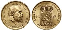 10 guldenów 1876, Utrecht, złoto 6.72 g, próby 9