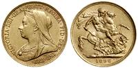 funt (sovereign) 1896, Londyn, złoto 7.97 g, pró