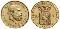 10 guldenów 1877, Utrecht, złoto próby '900', 6.