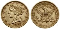 5 dolarów 1897, Filadelfia, typ Liberty with Cor