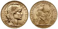 20 franków 1907, Paryż, typ Marianna, złoto 6.46