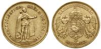 10 koron 1892 KB, Kremnica, złoto 3.36 g, próby 