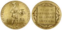 dukat 1928, Utrecht, złoto 3.50 g, próby 986, na