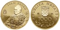 1.000 kuna 1994, Jan Paweł II, złoto 7.06 g, pró