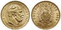 20 marek 1886 A, Berlin, złoto 7.94 g, próby 900