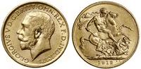 1 funt (sovereign) 1912 M, Melbourne, złoto 7.99
