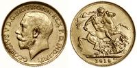 funt (sovereign) 1919 P, Perth, złoto 7.99 g, pr