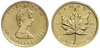 10 dolarów = 1/4 uncji 1989, Maple Leaf, złoto o
