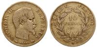 10 franków 1856 A, Paryż, głowa bez wieńca, złot