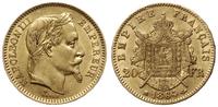 20 franków 1864 BB, Strasbourg, złoto próby '900
