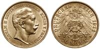 20 marek 1911 A, Berlin, złoto 7.97 g, próby 900
