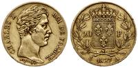 20 franków 1827 A, Paryż, złoto 6.41 g, próby 90