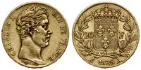 20 franków 1828 A, Paryż, złoto 6.43 g, próby 90