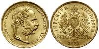8 florenów = 20 franków 1892, Wiedeń, NOWE BICIE