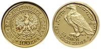 100 złotych 2002, Warszawa, Orzeł Bielik, złoto 