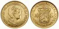 10 guldenów 1913, Utrecht, złoto 6.70 g, próby 9