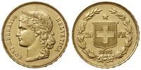 20 franków 1895 B, Berno, typ Helvetia, złoto 6.