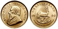 1/2 krugerranda 1980, Pretoria, złoto 16.97 g, p